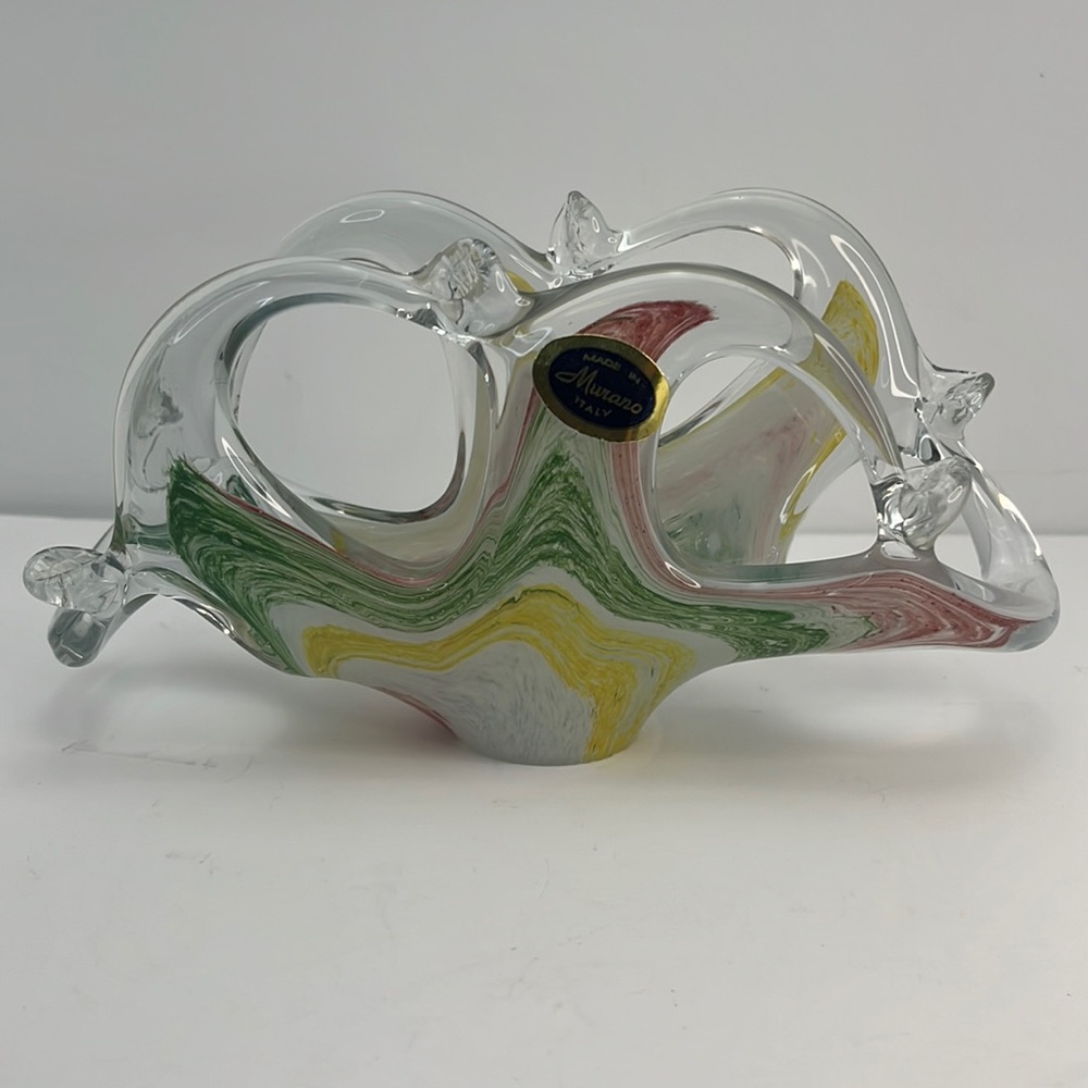 Vintage Murano Napkin,Letter or Bill Holder.